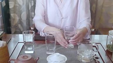 4k泡茶玻璃杯泡茶煮茶喝茶茶叶水超清唯美视频的预览图